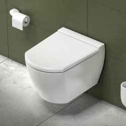 One wc suspendu porcelaine couleur blanc