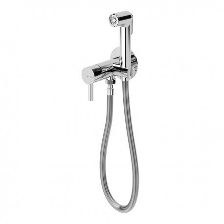 Lusitano mitigeur de Bidet/Wc encastree douchette laiton couleur chrome